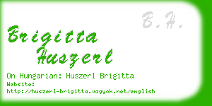 brigitta huszerl business card